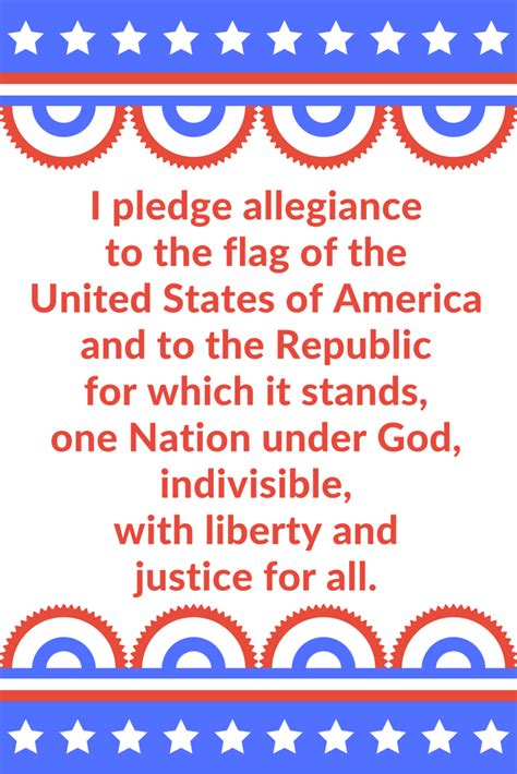 Free Pledge Of Allegiance Printable
